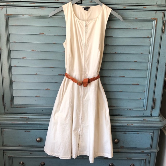 THEORY Aline zip front leather braid belt - Picture 4 of 12